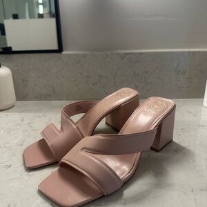 Vince Camuto Blush Pink Block Heels | Size 11